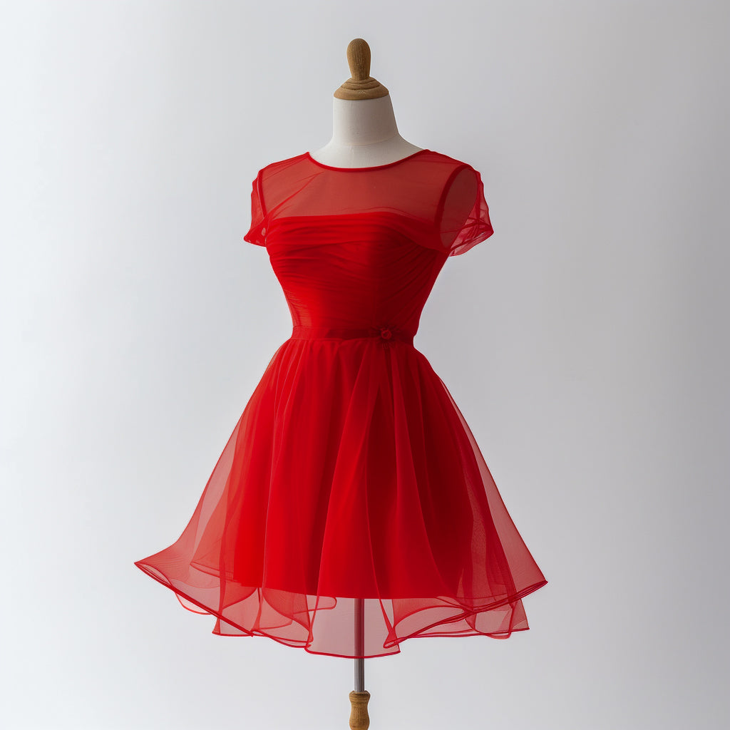 In a sea of black, be the lady in red. đ