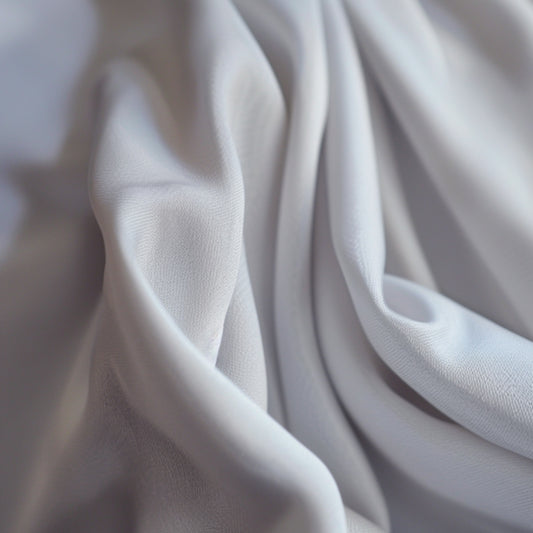 Crepetyg - Crepe Mjuk Ljusgrå Grå Blå 6