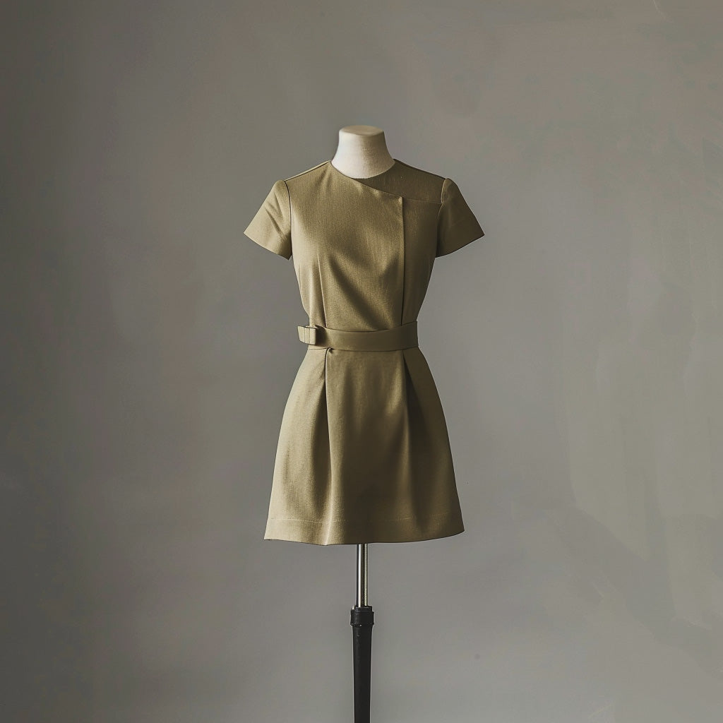 Kostymtyg - Tyg Kostym Viskos Brun Grön 2