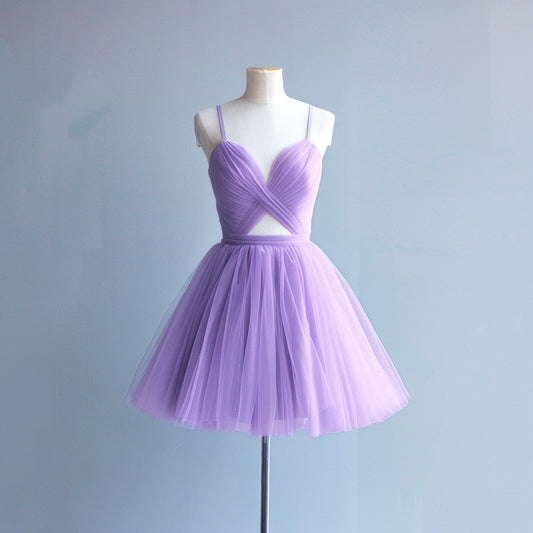 Hårt Tylltyg  - Tyll Tyg Camille Hård Lilac Lila 30