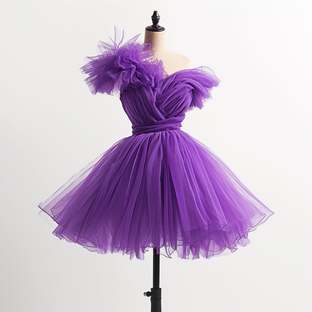 Hårt Tylltyg  - Tyll Camille Hård Lila 36