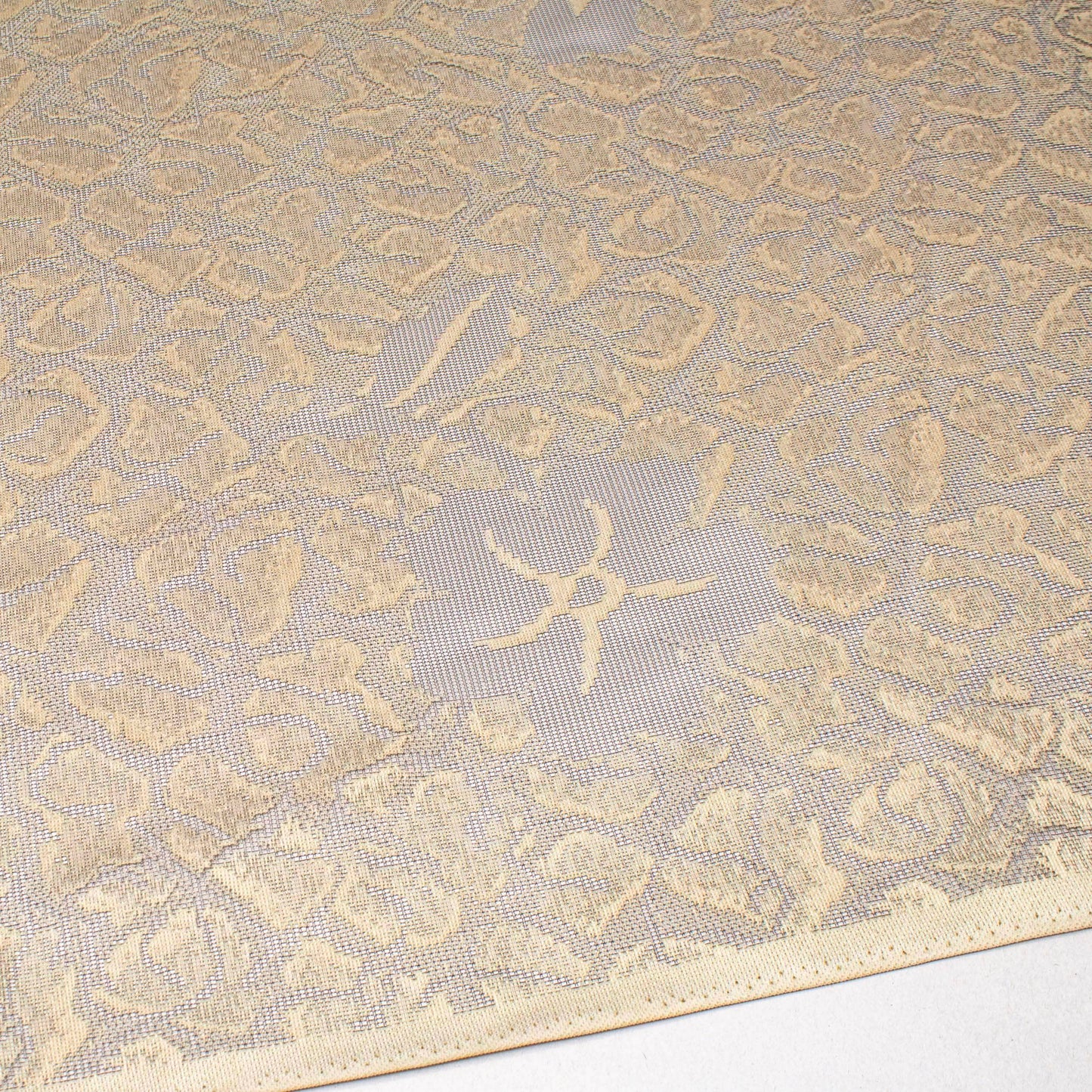 Spetstyg - Tyg Tyll Spets Beige Grå Blommigt 41