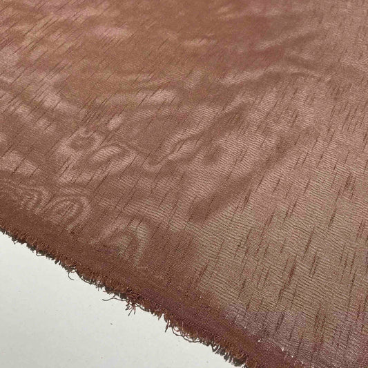 Enfärgat Tyg - Struktur Brun 2