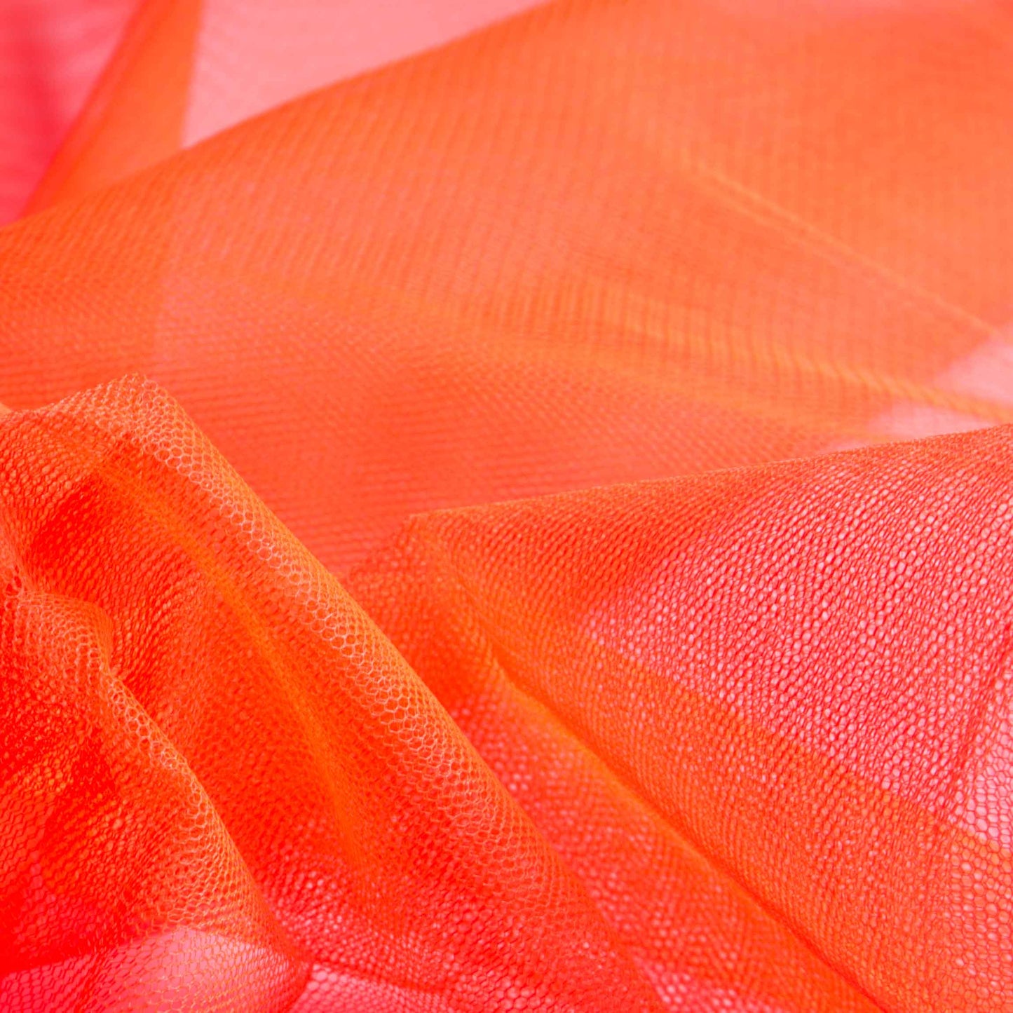 Hårt Tylltyg - Tyll Camille Hård Neon Orange 35