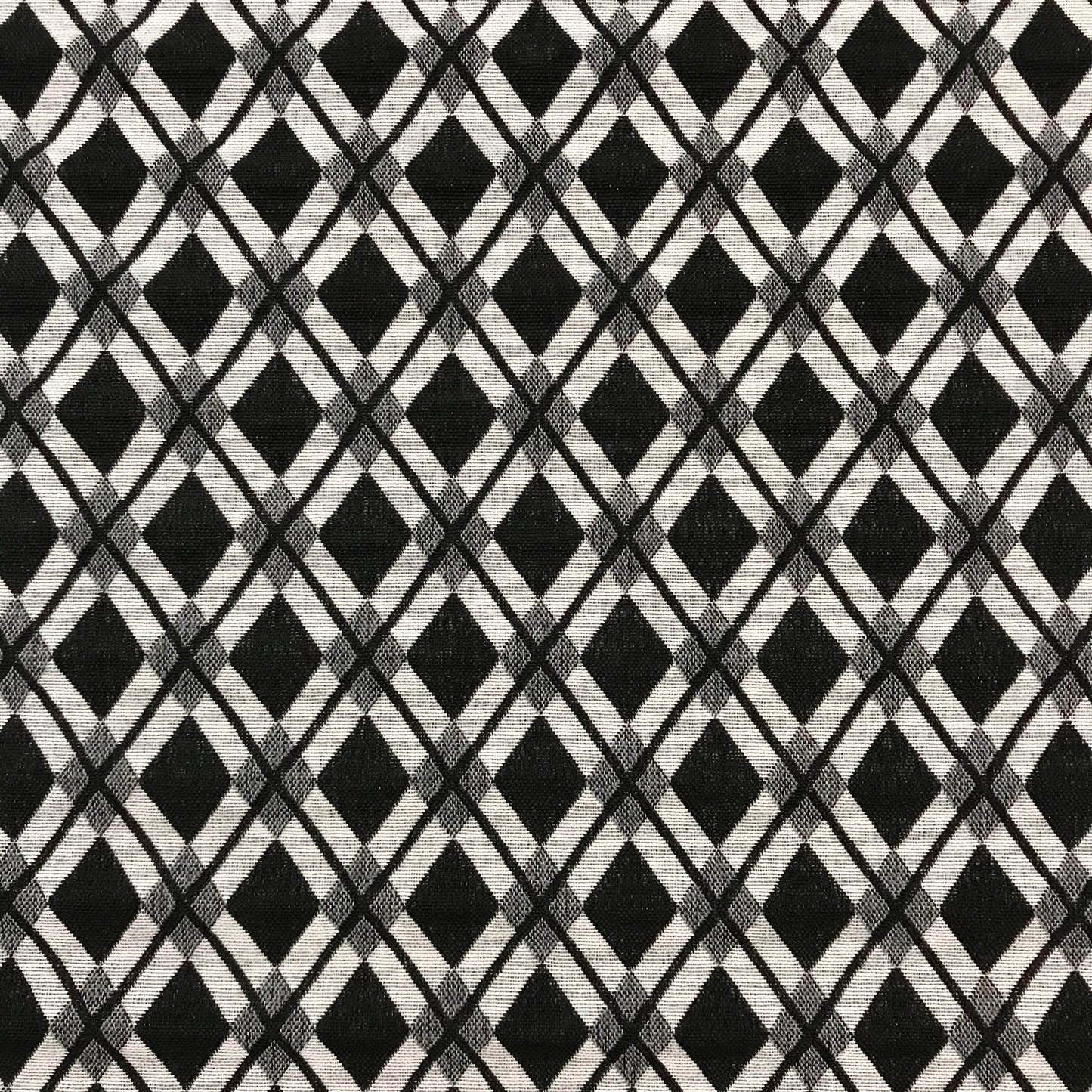 Stretchtyger - Multi Square - Bomull Svart Vit Lite Stretch 4
