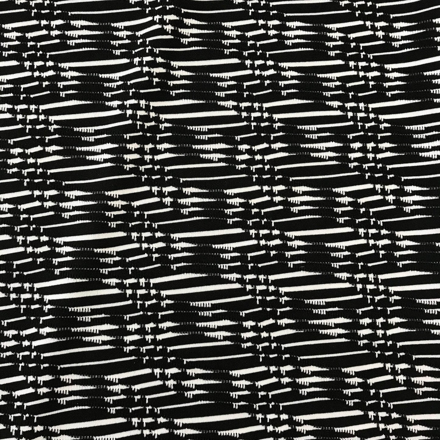 Stretchtyger - Abstrakt Svart Vit Bi-stretch Mycket Stretch Åt Båda Håll 7