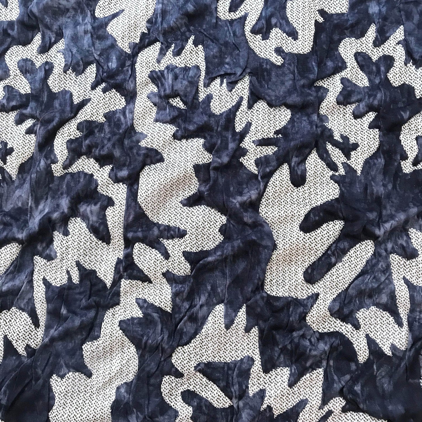Stretchtyger - Dreamy Blue - Viskos Mörka Och Ljusblå Nyanser Stark Stretch 17