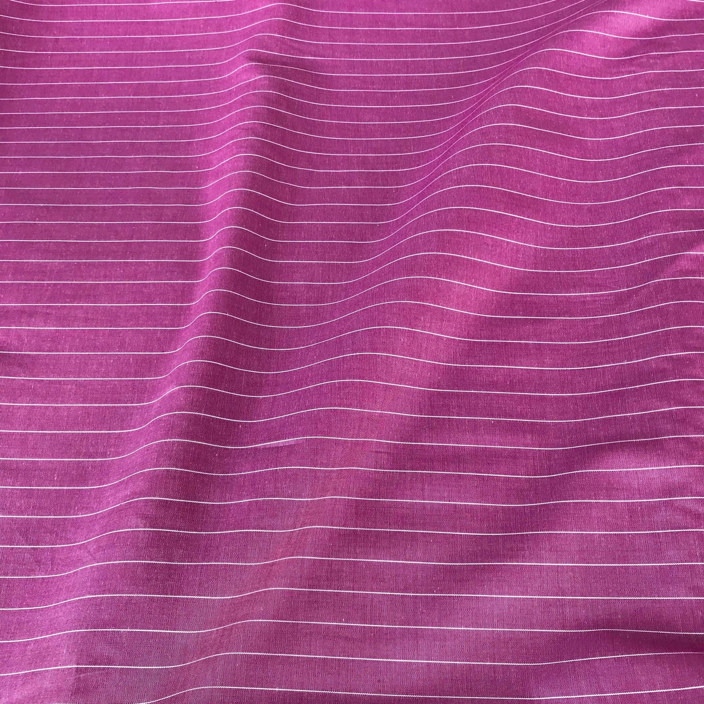 Mönstrade Modetyger - Bomull Vita Linjer Randigt Lila/Rosa 33