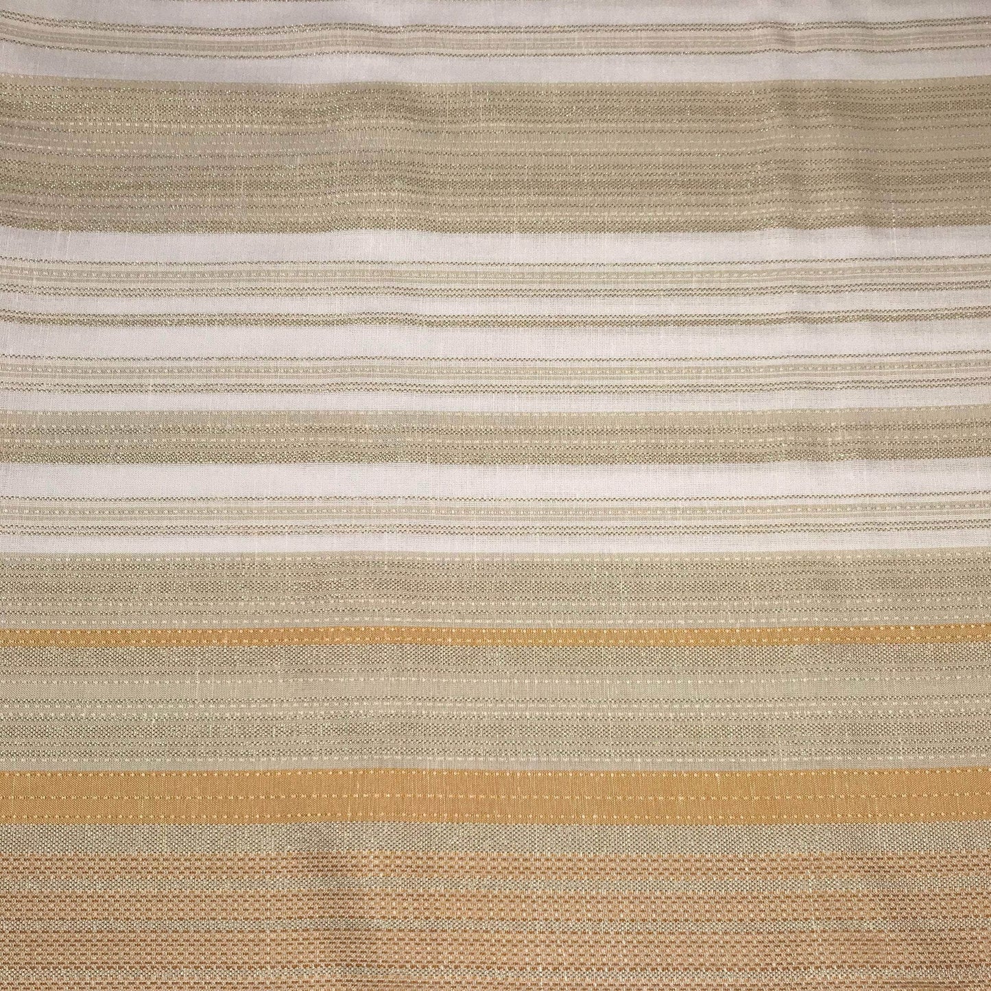 Mönstrade Modetyger - Bomull Lite Styv Skimmer Guld Benvit Beige Randigt 64