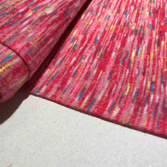 Mönstrade Modetyger - Viskos Mode Tyg Stretch Rosa Röd Blå 80