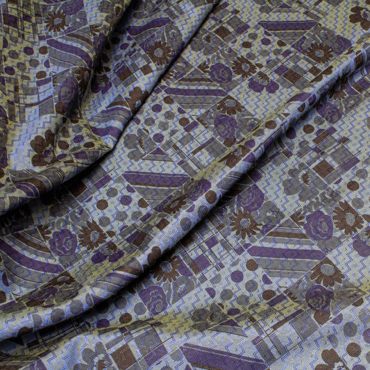 Mönstrade Modetyger - Tyg Bomull Blommigt Skiftar färg Svart Blå Grön 165