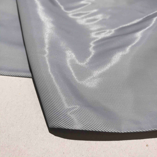 Fodertyg - Foder Tyg Viskos Grå Diagonala Linjer Randigt 16