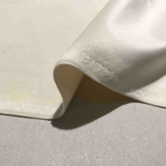 Matt Sammetstyg - Mjuk Benvit 1