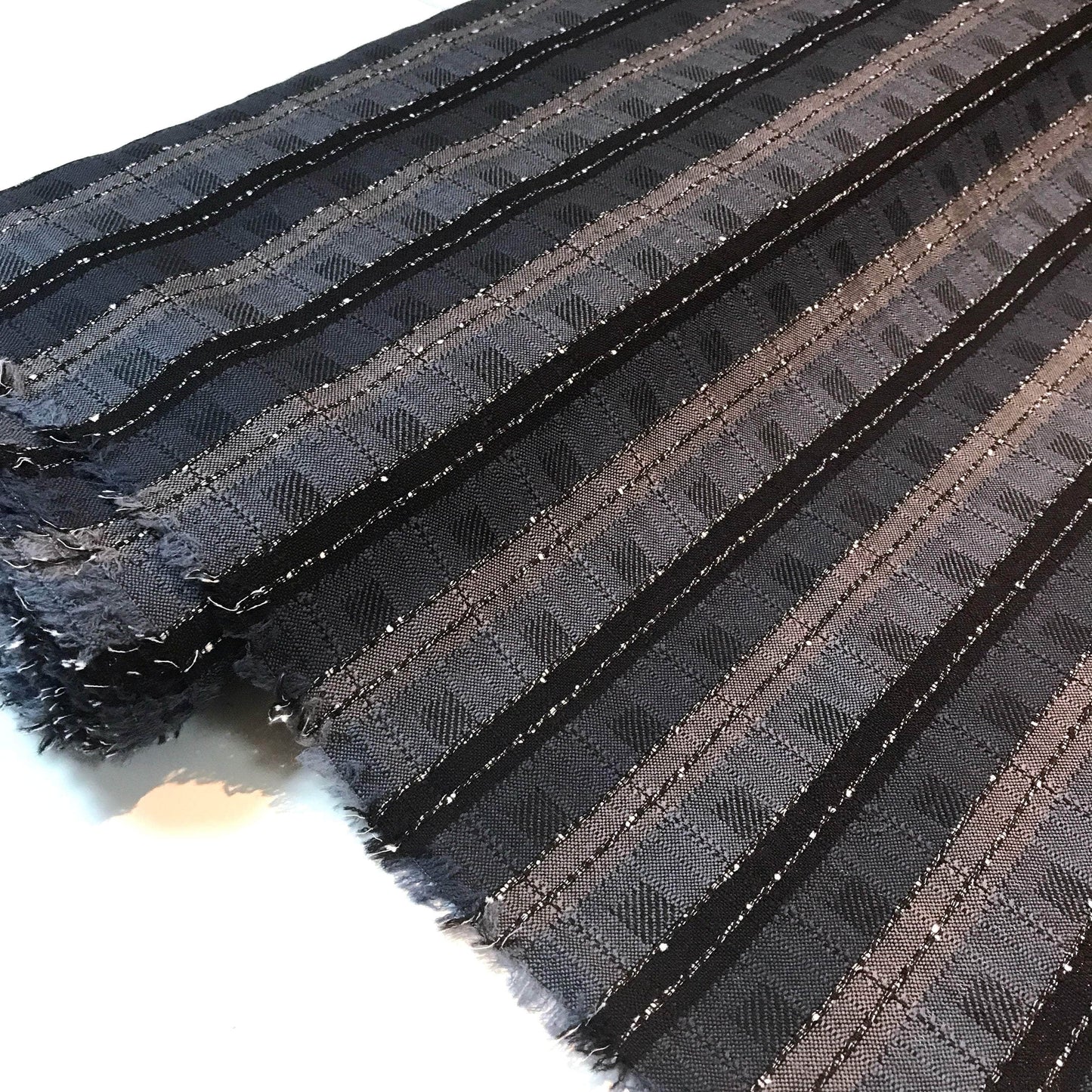 Ulltyg - Blå Randig Vita Streck 2