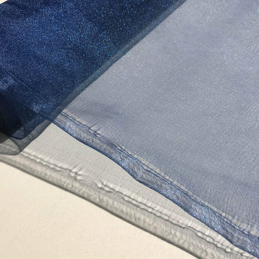 Organzatyg blå, marinblå