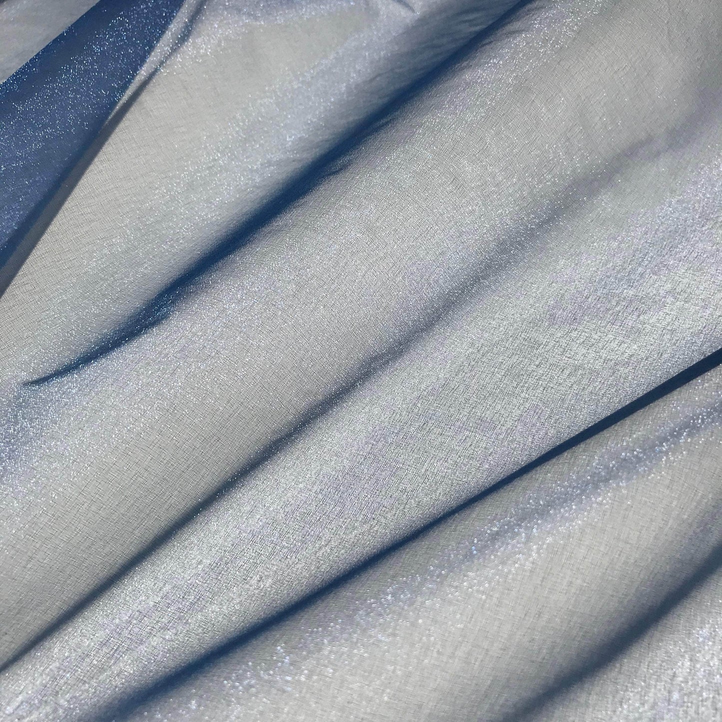 Organzatyg - Skimmer Hård Styv Marinblå Blå 2