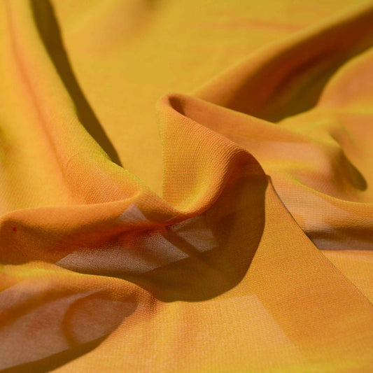 Mönstrade Chiffongtyger - Chiffong Skiftar Färg Brun Grön Rapport 64