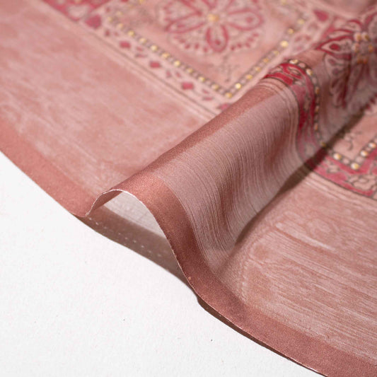 Mönstrade Chiffongtyger - Chiffong Skimmer Guld Röd Blå Blommigt 79