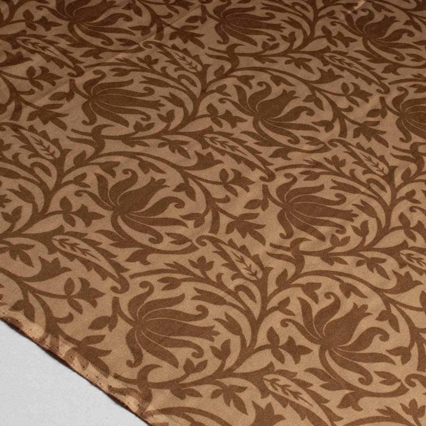 Mönstrade Modetyger - Mode Tyg Brun Blommigt 91