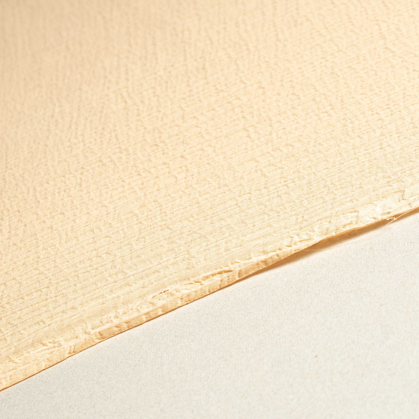 Krinklat Chiffongtyg - Tyg Chiffong Aprikos 3