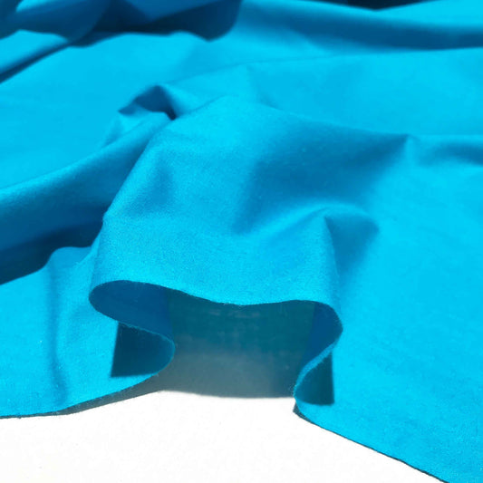 Enfärgat Tyg - Blå Turkos 1