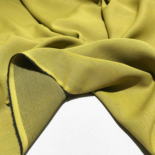 Enfärgat Tyg - Viskos Grön Mjuk 12