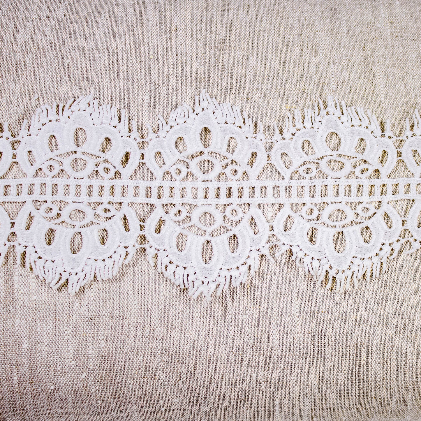 Broderade Spetsband - Brud Bröllop Knypplad Spets Vit Bohemband Franskanter 4