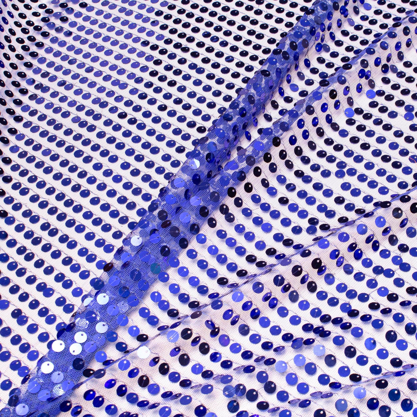 Paljettyg - Tyg Paljett Kungsblå Blå 25