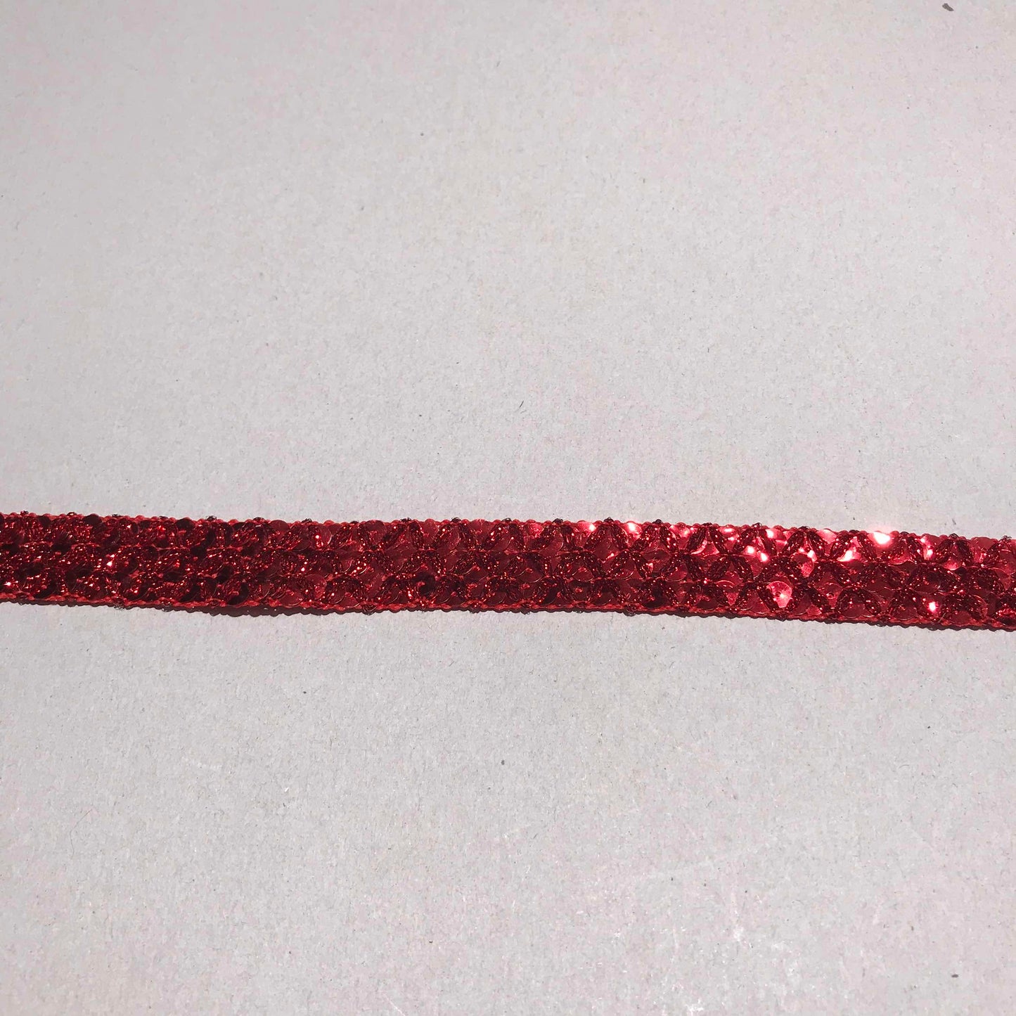 Band - Skimmer Röd Paljett 1,8cm 54