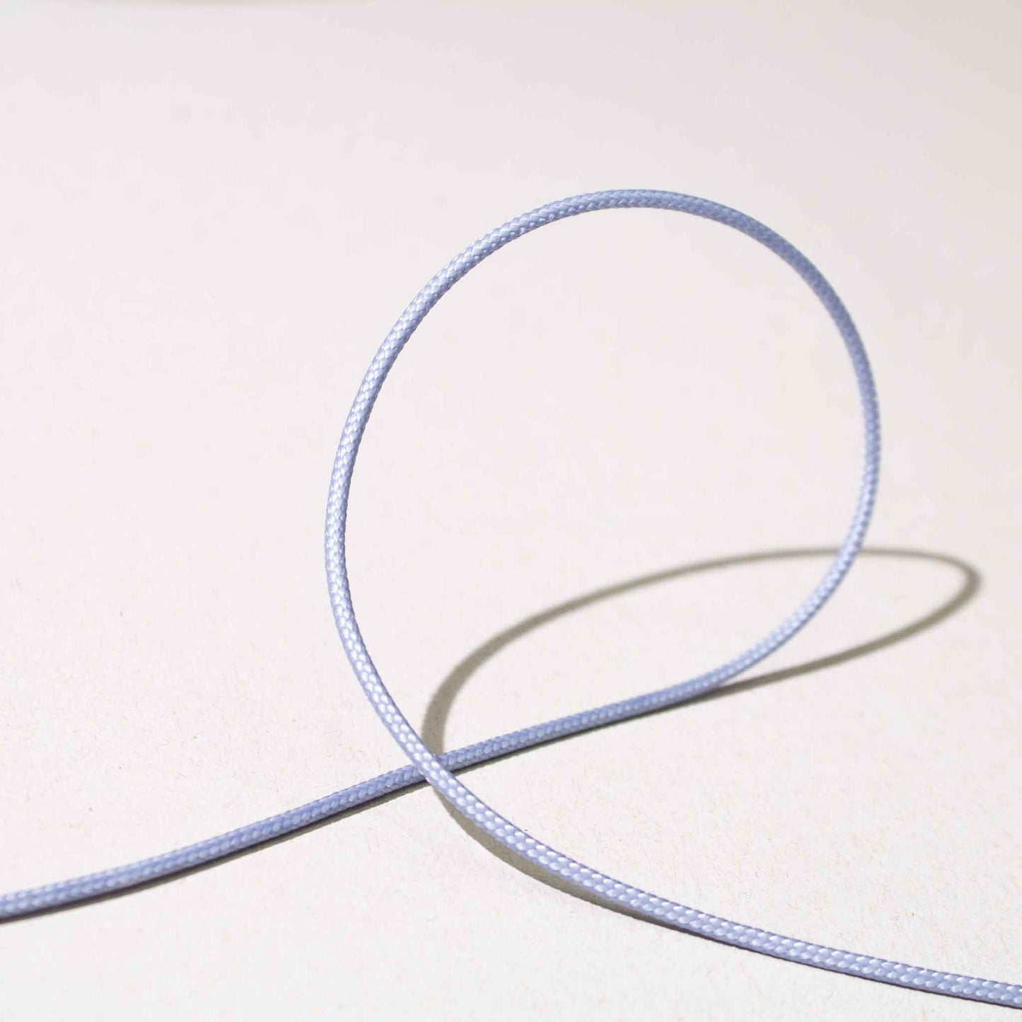 Band - Tygband Snöre Flätad Grå Blå 0,17cm 72