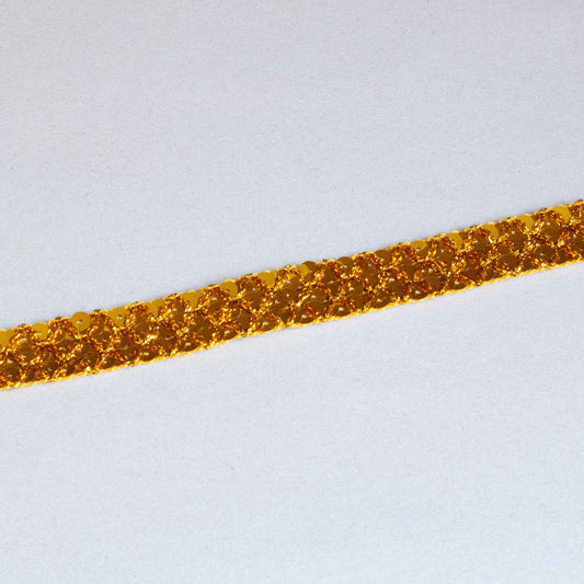 Band - Skimmer Guld Röd Orange Paljett 2cm 81