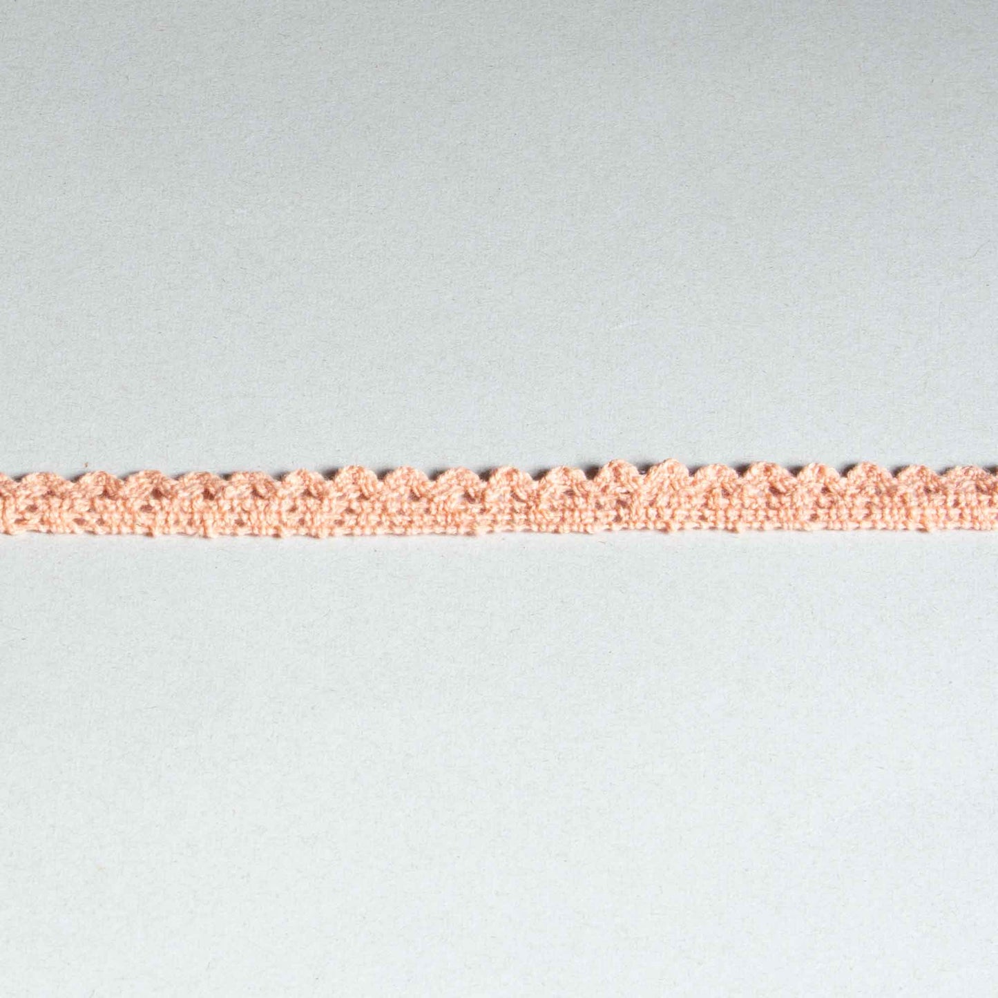 Band - Rosa Aprikos Pluttig Bomull 1,5cm 86