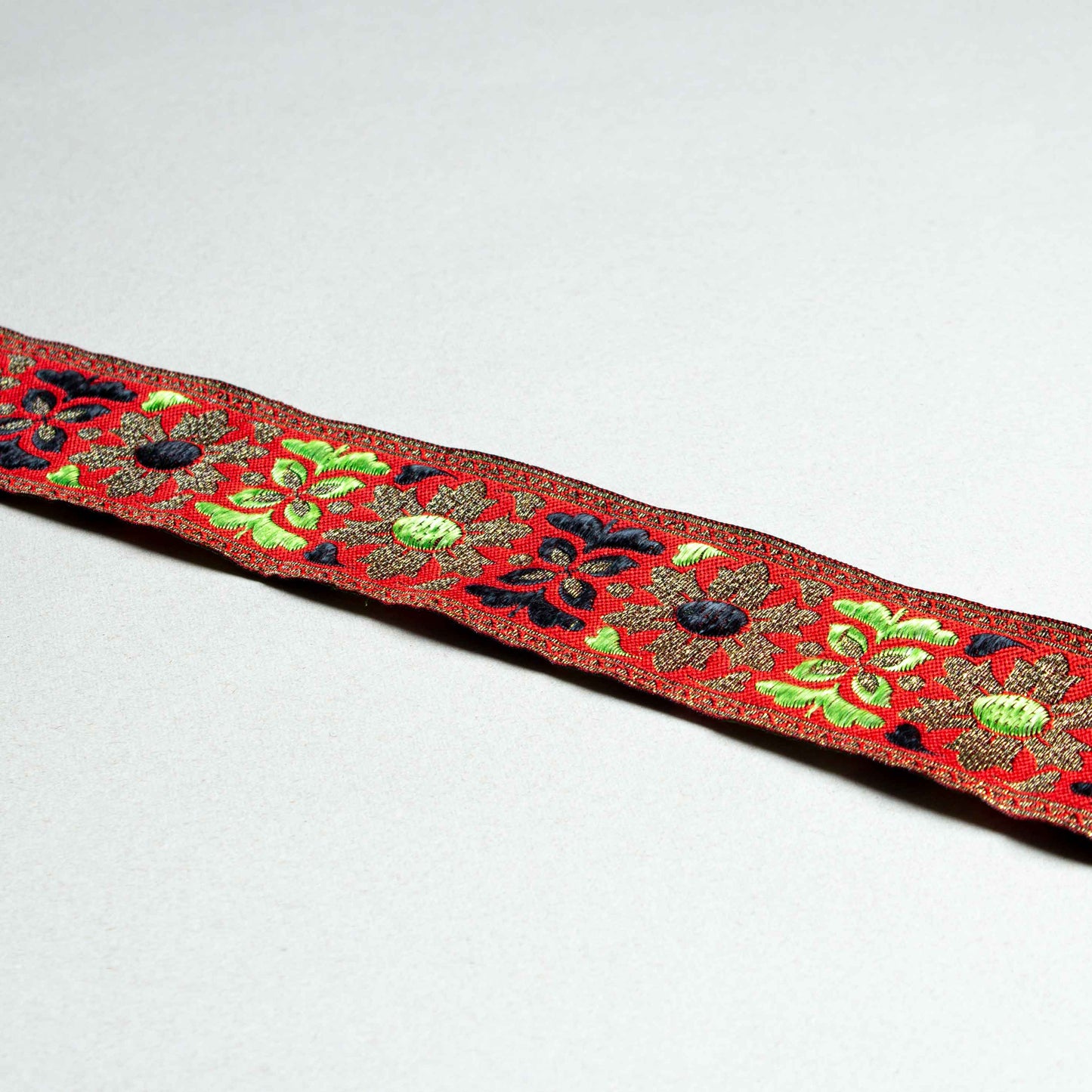 Band - Guld Grön Svart 5 cm 142