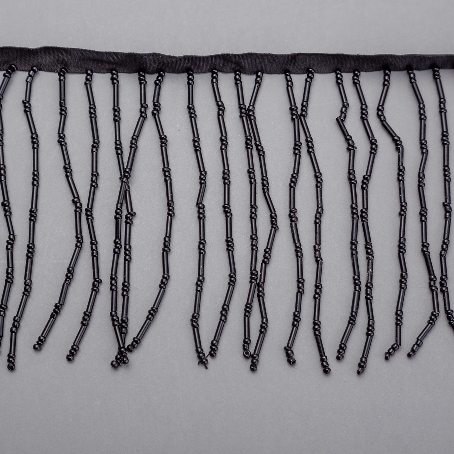 Fransband - Rio - Svart Strass 49