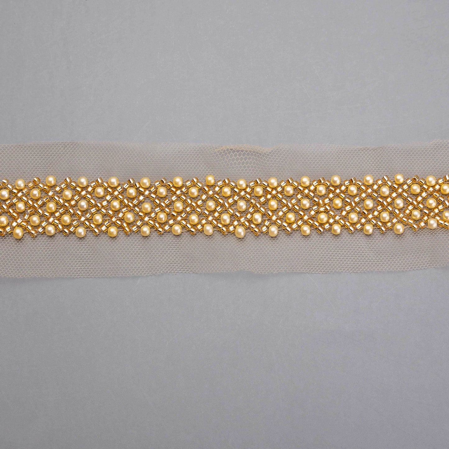 Pärlband - Ariel - Strass Pärlor Guld 53
