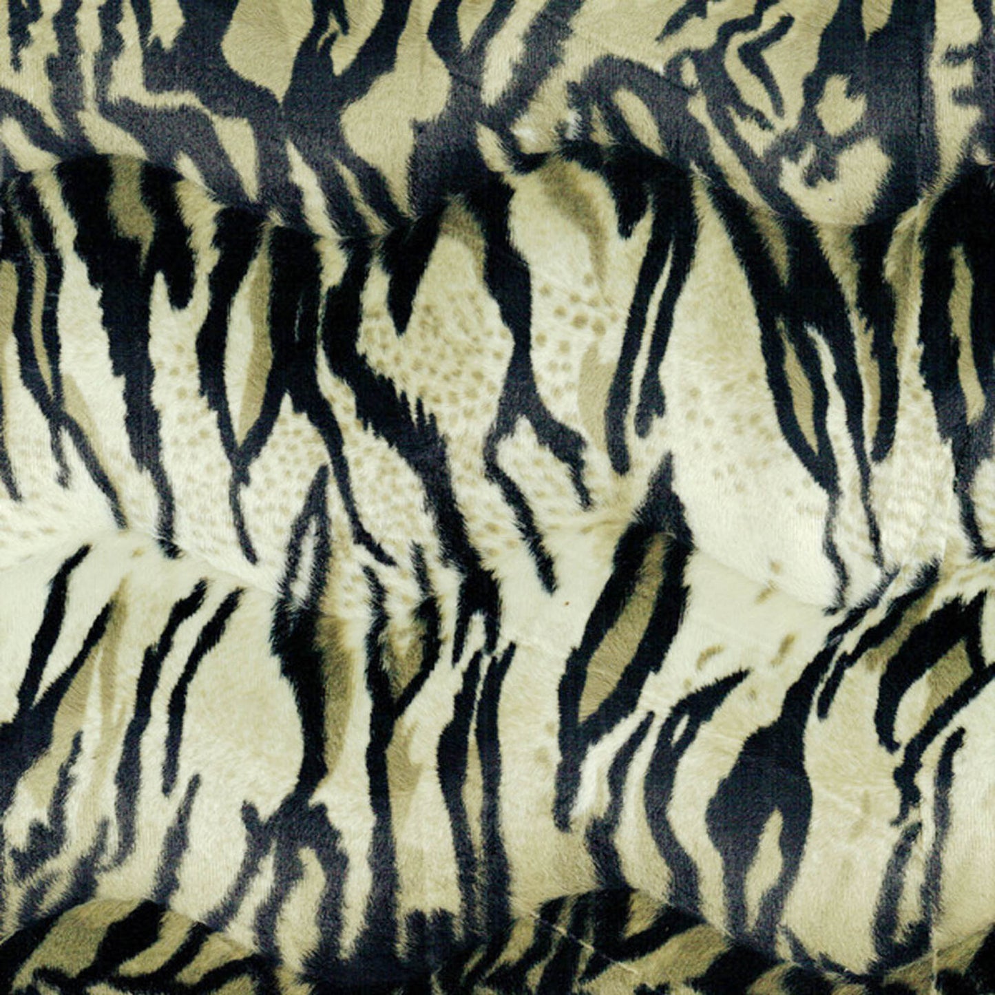 Fuskpälstyg - Tiger Svart Beige 2