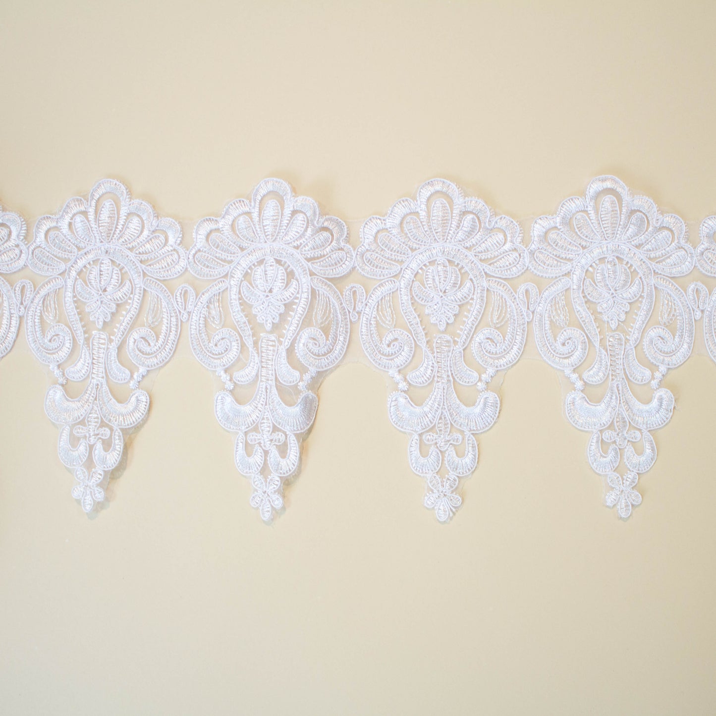 Brudspets Band - Brud Bröllop Spets Sagodroppar Kritvit 5