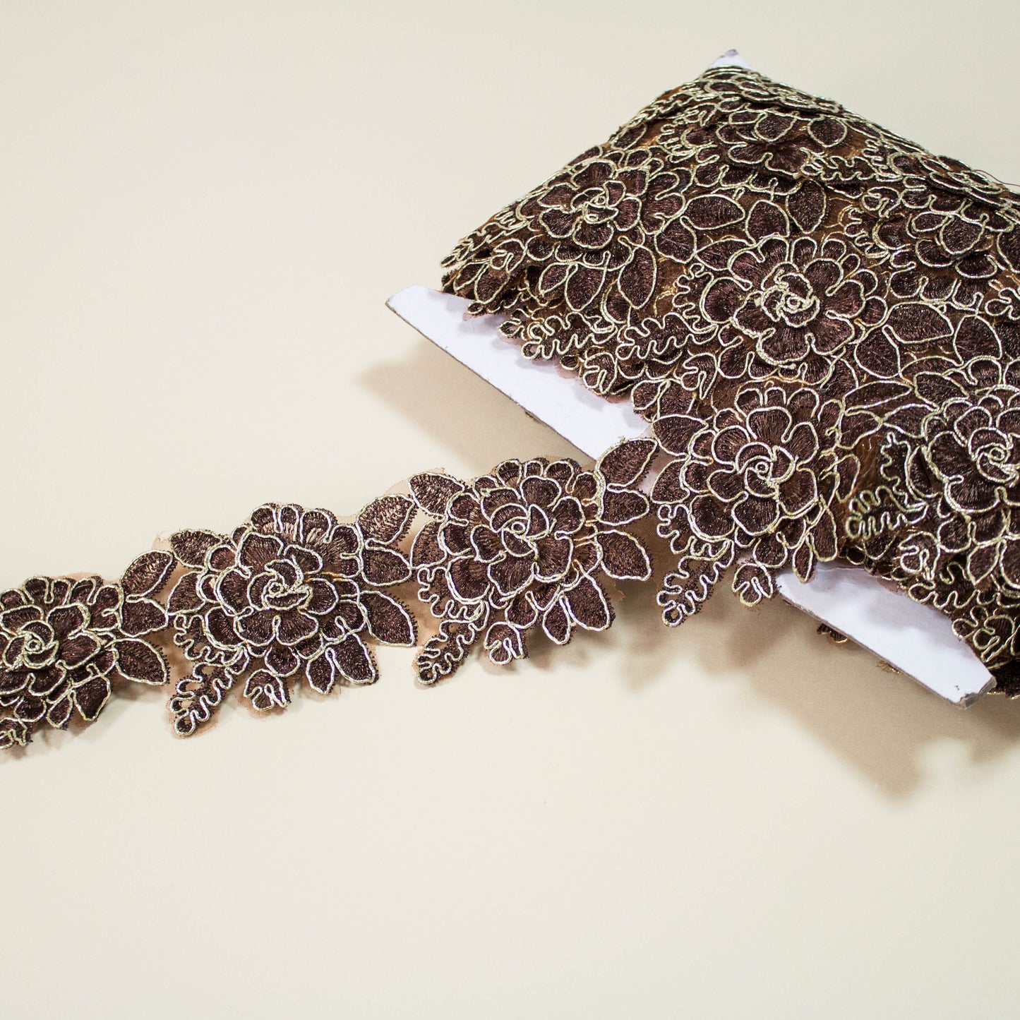 Band - Tygband 3D Bronze Garden Brons / Guld 7