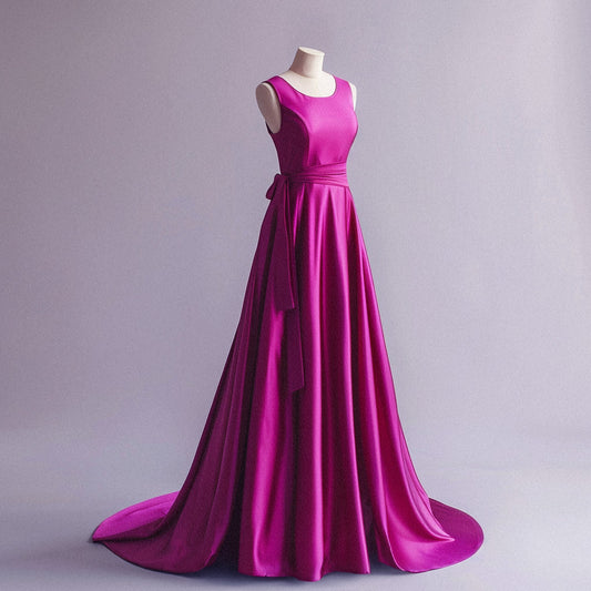 Crepe Satintyg - Margaux Lila 40