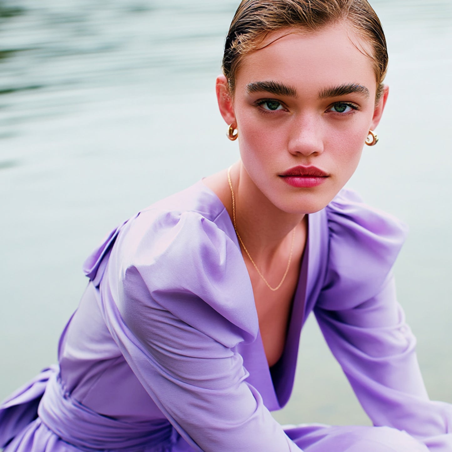 Crepetyg - Crepe Tyg Mjuk Lila 28