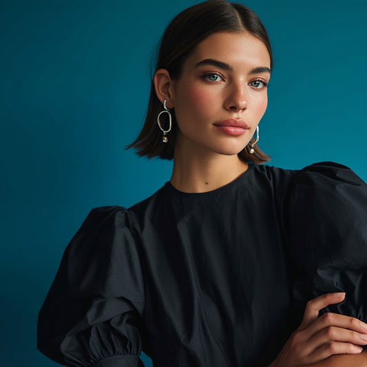 Enfärgat Poplintyg - Poplin Tyg Matt Svart 43