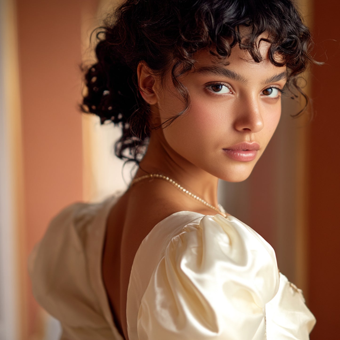 Enfärgat Tyg - Leonora Ljusbeige 43