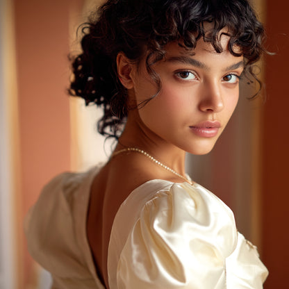 Enfärgat Tyg - Leonora Ljusbeige 43