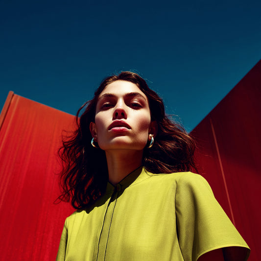 Enfärgat Tyg - Viskos Grön Mjuk 12