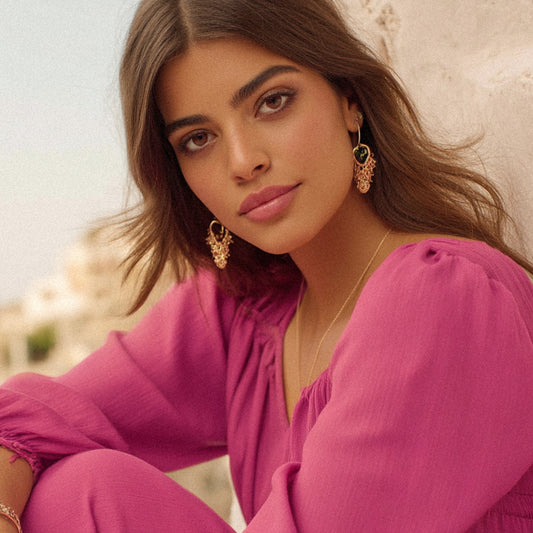 Enfärgat Viskostyg - Viskos Tyg Lila Rosa 61