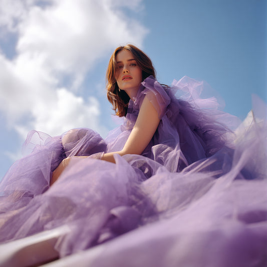 Hårt Tylltyg  - Camille Hård Lilac Lila 30