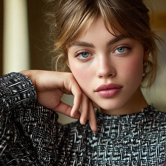 Stretchtyger svart, vit