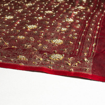Sari - Röd Guld Paljetter Skimmer 48