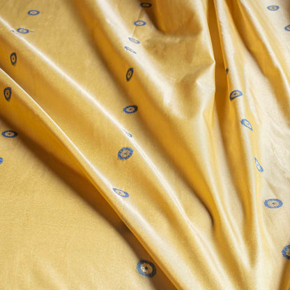 Sari - Siden Gul Beige Guld Blå 55