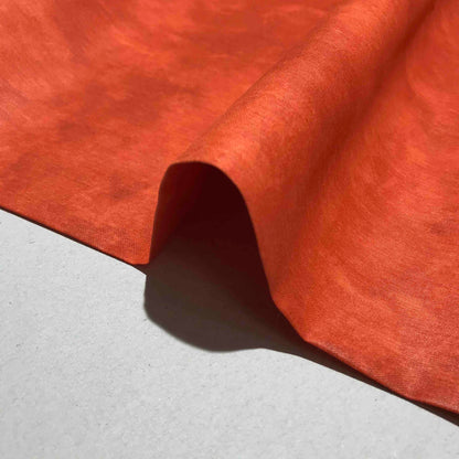 Mönstrat Bomullstyg - Styv Lyster Orange Mörkorange 112